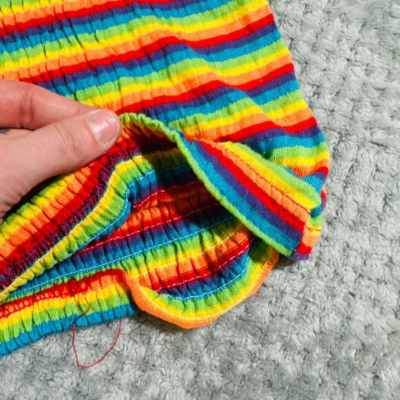 vintage retro yellow/red/blue/green short sleeve babydoll crop tee basic concept - Picture 4 of 5